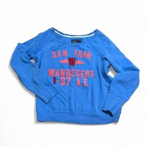 Vintage Y2K American Eagle off-the-shoulder sweatshirt